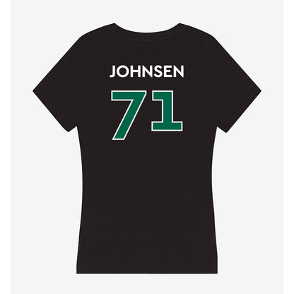 Illinois Wesleyan - NCAA Football : Luke Johnsen - Women's V-Neck T-Shirt-1
