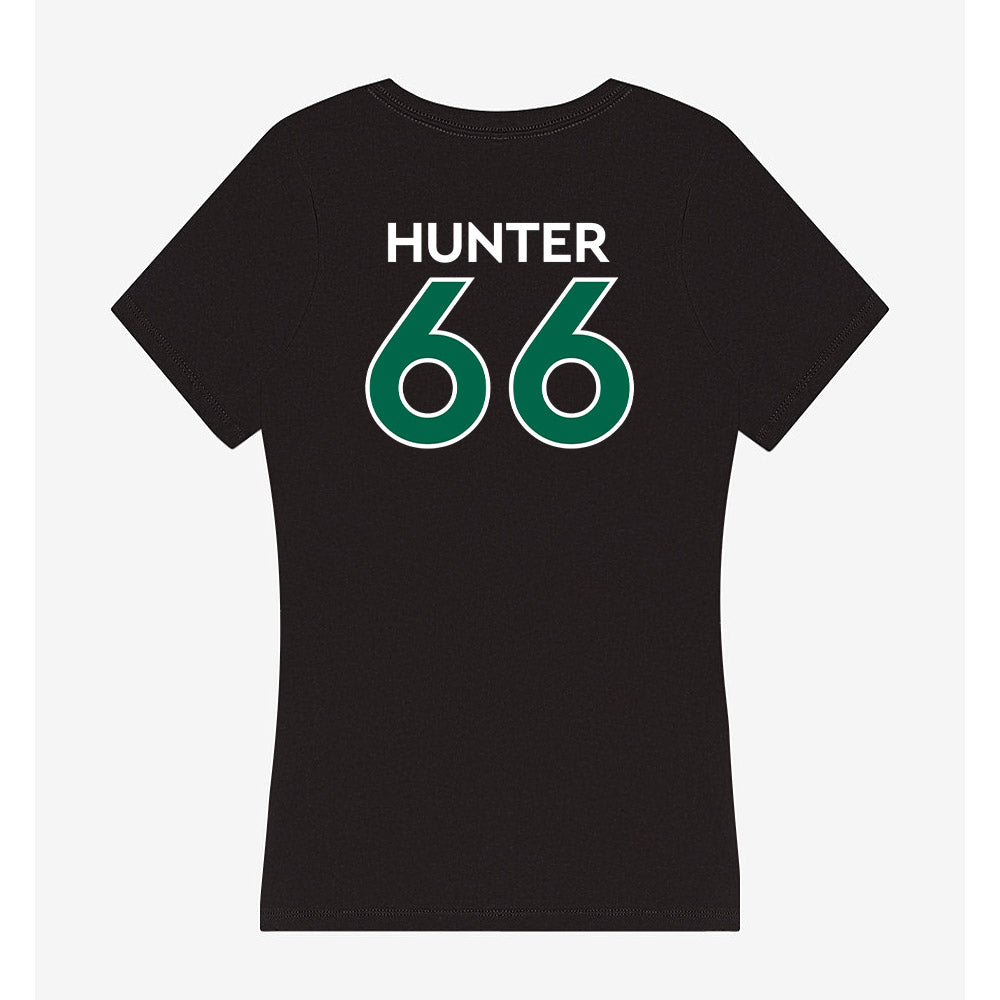 Illinois Wesleyan - NCAA Football : Demarco Hunter - Women's V-Neck T-Shirt-1