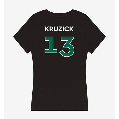 Illinois Wesleyan - NCAA Football : GB Kruzick - Women's V-Neck T-Shirt-1
