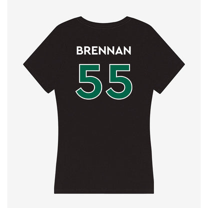 Illinois Wesleyan - NCAA Football : Mac Brennan - Women's V-Neck T-Shirt-1