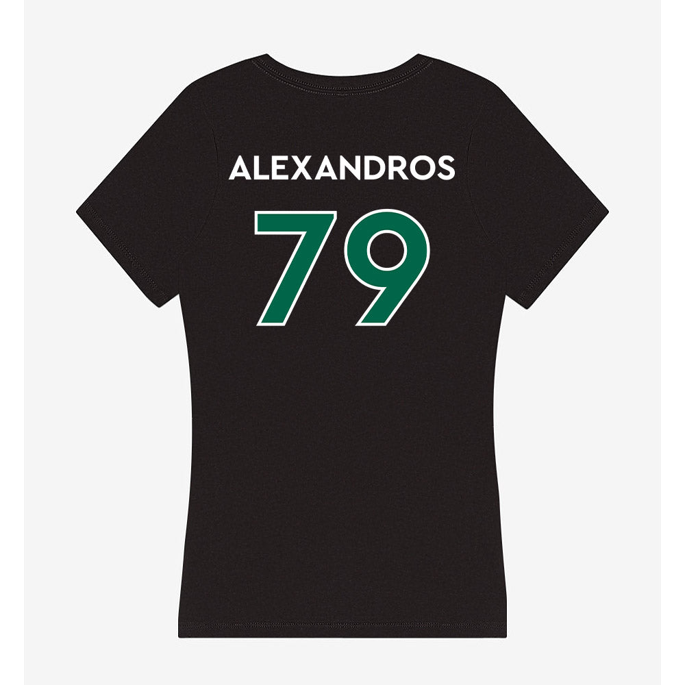 Illinois Wesleyan - NCAA Football : Christos Alexandros - Women's V-Neck T-Shirt-1