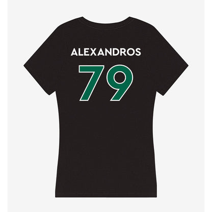 Illinois Wesleyan - NCAA Football : Christos Alexandros - Women's V-Neck T-Shirt-1