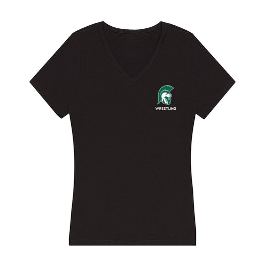 Illinois Wesleyan - NCAA Wrestling : Ameer Alamawi - Women's V-Neck T-Shirt-0