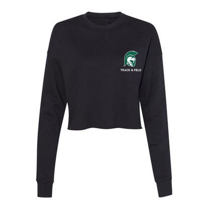 Illinois Wesleyan - NCAA Women's Track & Field : Imani Ogunribido - Women's Cropped Crew Fleece-0