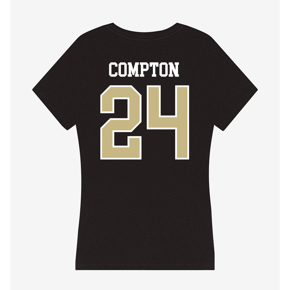 Albion - NCAA Men's Lacrosse : Matthew Compton - Women's V-Neck T-Shirt-1