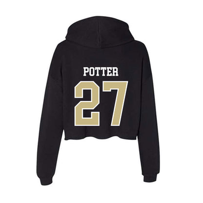 Albion - NCAA Football : Jayden Potter - Women's Crop Fleece Hoodie-1