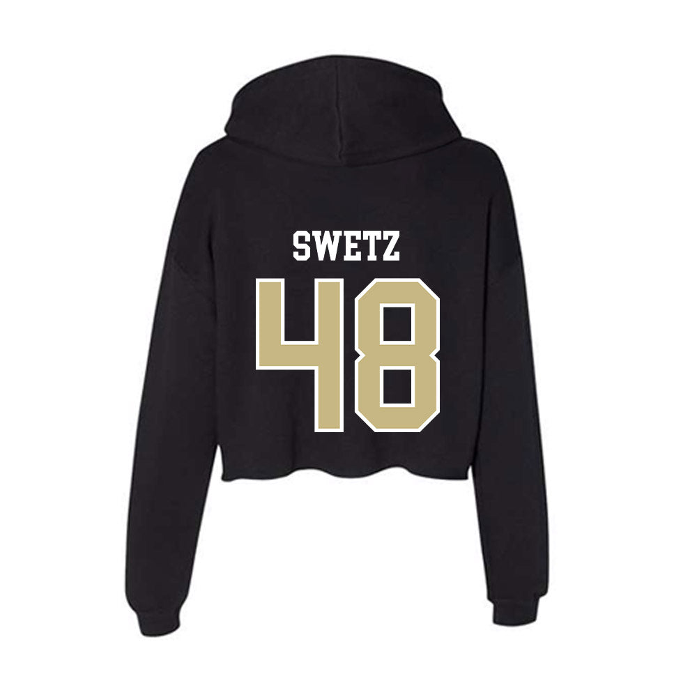 Albion - NCAA Football : Landen Swetz - Women's Crop Fleece Hoodie-1