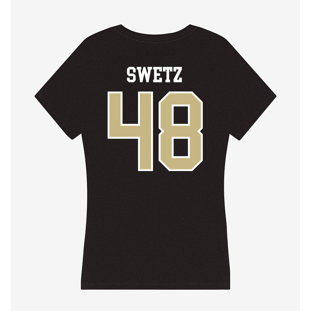 Albion - NCAA Football : Landen Swetz - Women's V-Neck T-Shirt-1