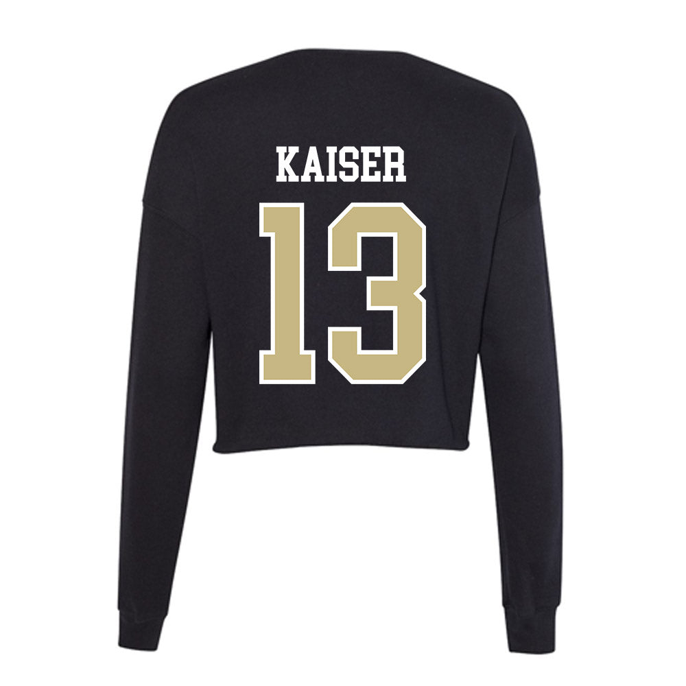 Albion - NCAA Men's Soccer : Diego Kaiser - Women's Cropped Crew Fleece-1