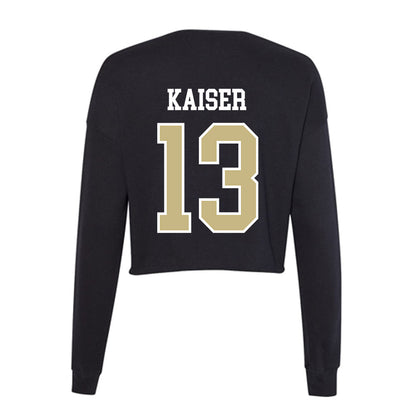 Albion - NCAA Men's Soccer : Diego Kaiser - Women's Cropped Crew Fleece-1