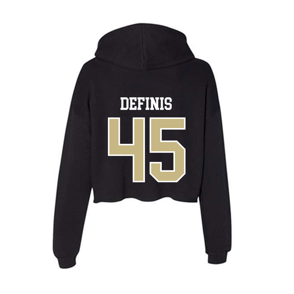 Albion - NCAA Baseball : Alex DeFinis - Women's Crop Fleece Hoodie-1