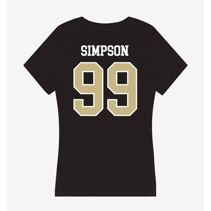 Albion - NCAA Football : Tayshaun Simpson - Women's V-Neck T-Shirt-1