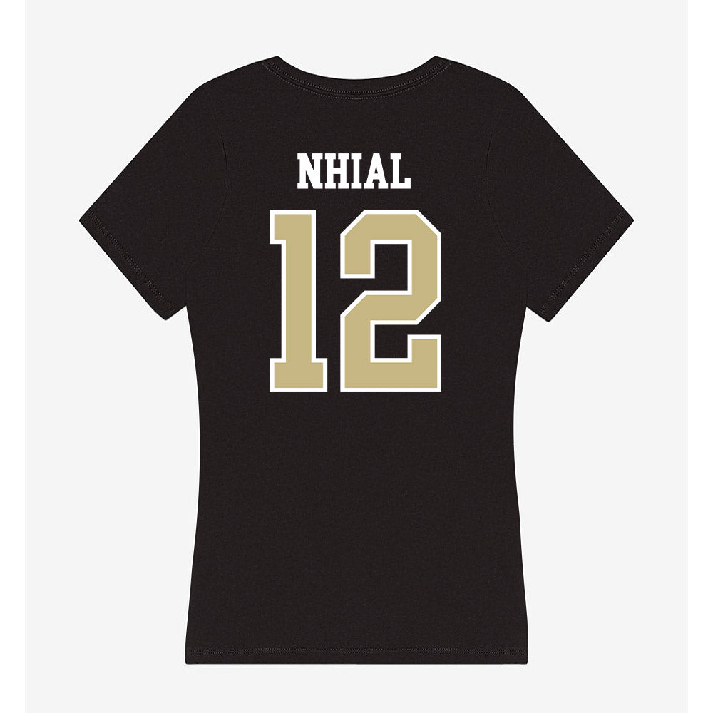 Albion - NCAA Women's Basketball : Anyieth Nhial - Women's V-Neck T-Shirt-1