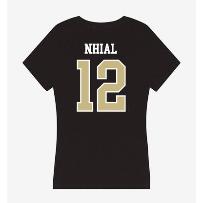 Albion - NCAA Women's Basketball : Anyieth Nhial - Women's V-Neck T-Shirt-1