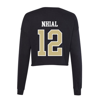 Albion - NCAA Women's Basketball : Anyieth Nhial - Women's Cropped Crew Fleece-1