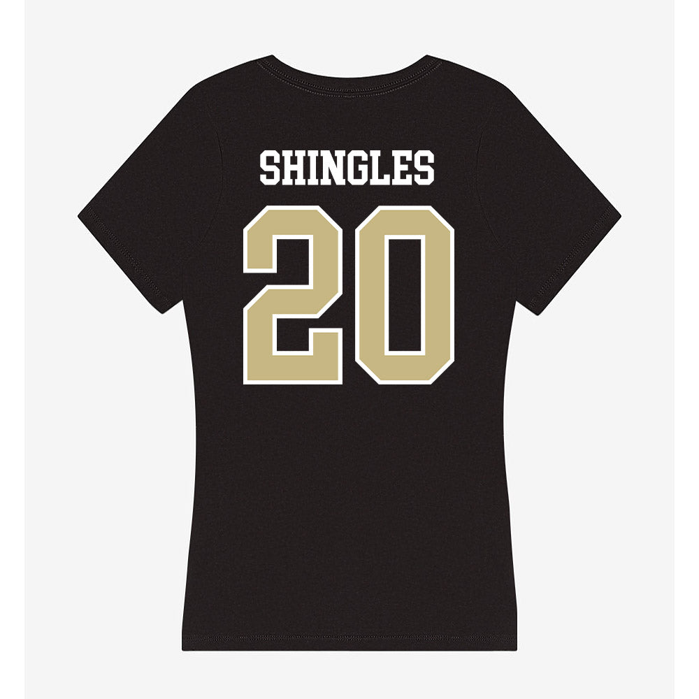 Albion - NCAA Softball : Sophia Shingles - Women's V-Neck T-Shirt-1
