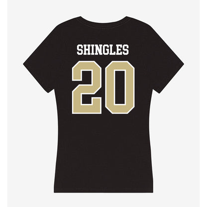 Albion - NCAA Softball : Sophia Shingles - Women's V-Neck T-Shirt-1
