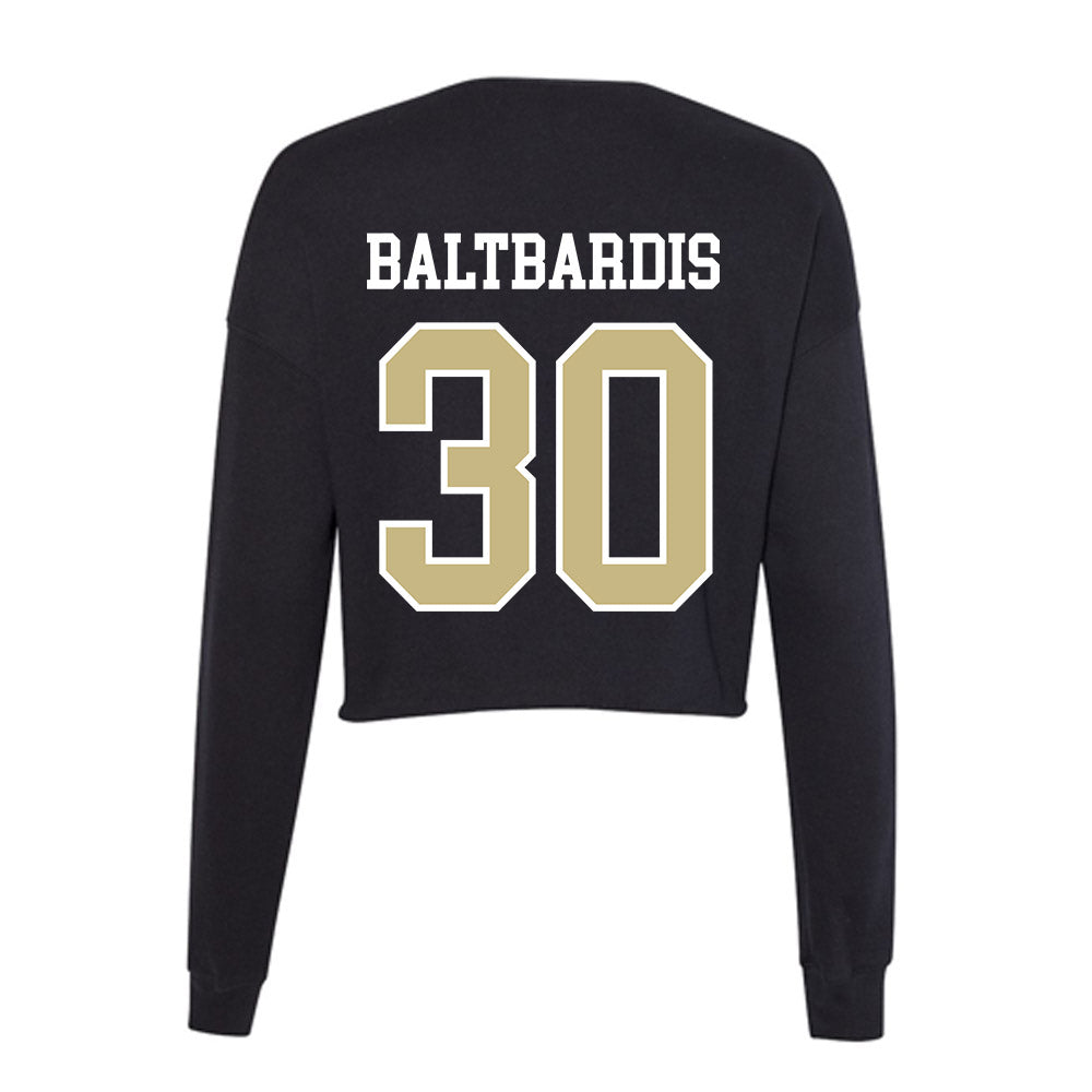 Albion - NCAA Men's Soccer : Otto Baltbardis - Women's Cropped Crew Fleece-1