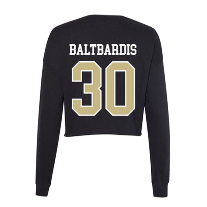 Albion - NCAA Men's Soccer : Otto Baltbardis - Women's Cropped Crew Fleece-1