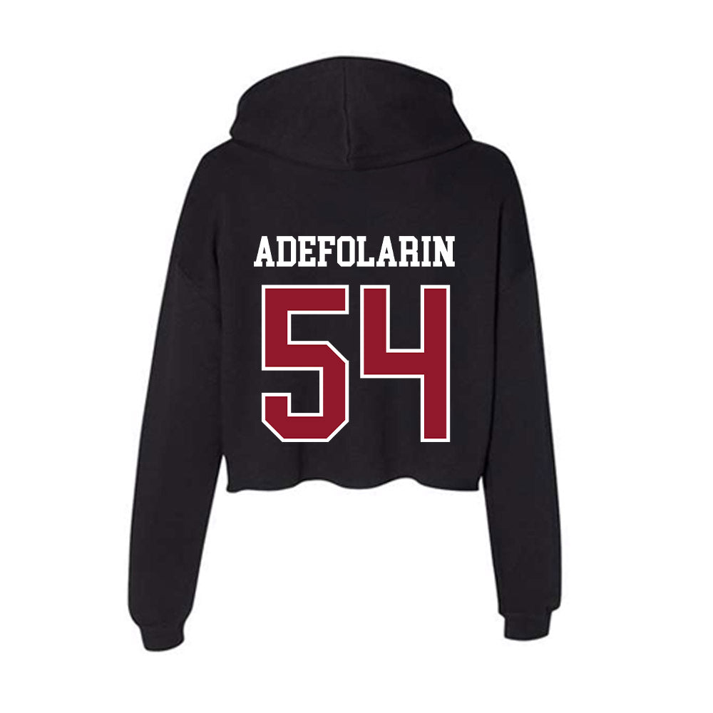 Lafayette College - NCAA Football : Daniel Adefolarin - Women's Crop Fleece Hoodie-1