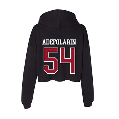 Lafayette College - NCAA Football : Daniel Adefolarin - Women's Crop Fleece Hoodie-1