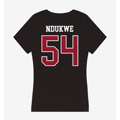 Lafayette College - NCAA Football : Mcbright Ndukwe - Women's V-Neck T-Shirt-1