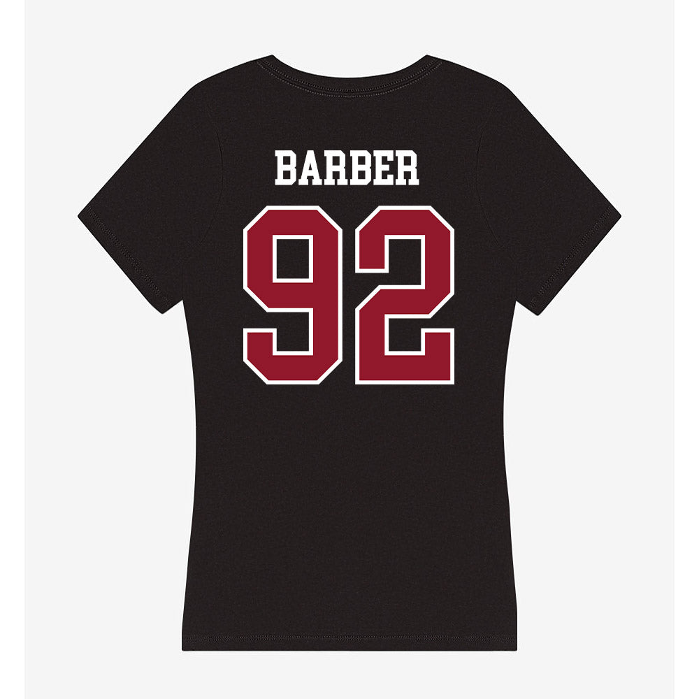 Lafayette College - NCAA Football : Will Barber - Women's V-Neck T-Shirt-1