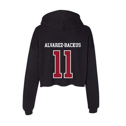 Lafayette College - NCAA Softball : Sophia Alvarez-Backus - Women's Crop Fleece Hoodie-1
