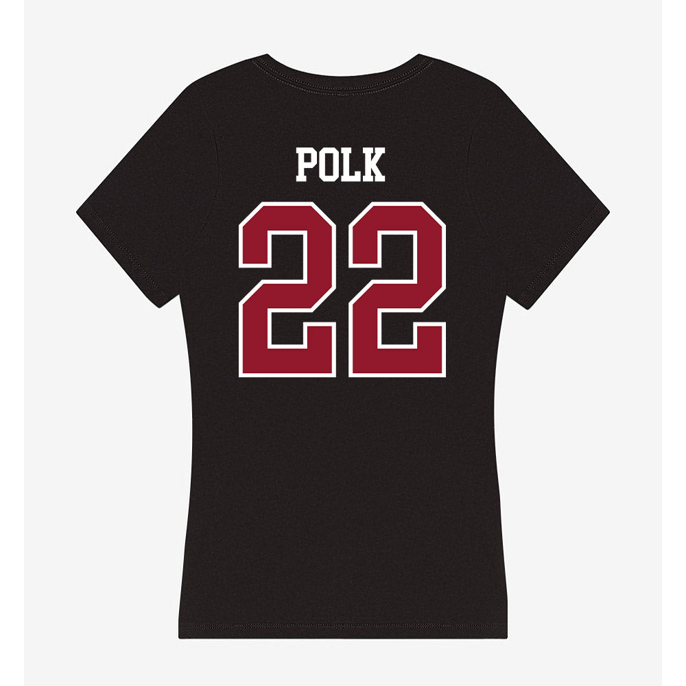 Lafayette College - NCAA Football : Jeremiah Polk - Women's V-Neck T-Shirt-1