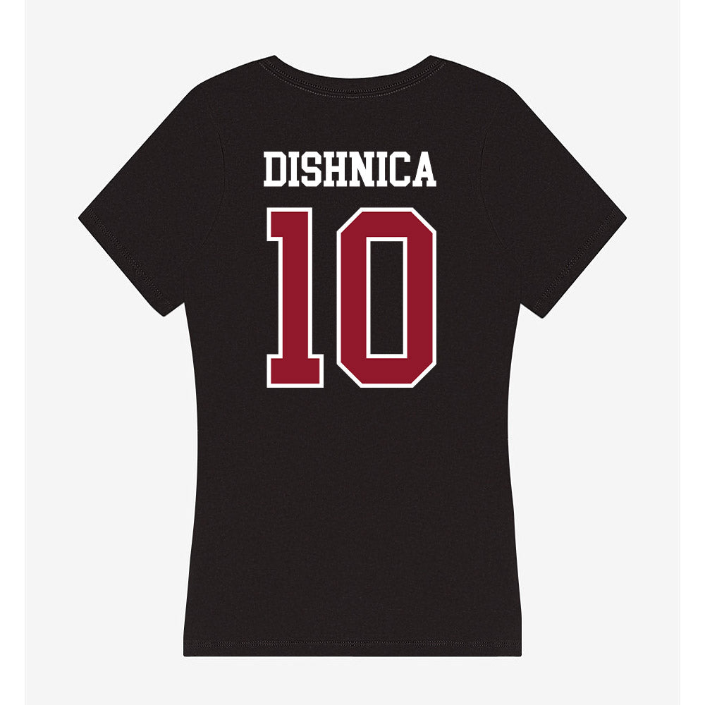 Lafayette College - NCAA Men's Soccer : Samir Dishnica - Women's V-Neck T-Shirt-1