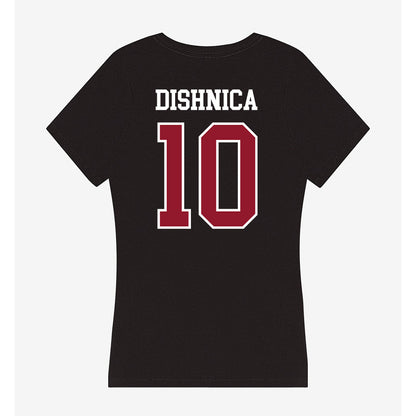 Lafayette College - NCAA Men's Soccer : Samir Dishnica - Women's V-Neck T-Shirt-1