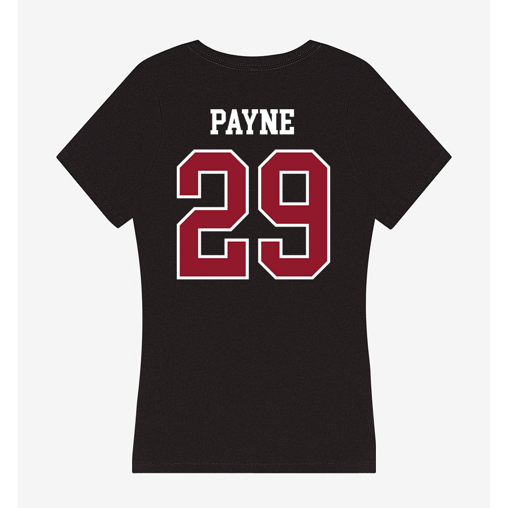 Lafayette College - NCAA Baseball : Alex Payne - Women's V-Neck T-Shirt-1