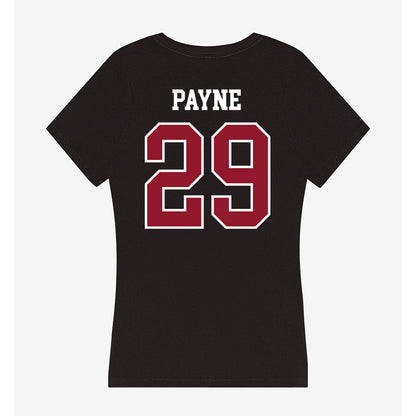 Lafayette College - NCAA Baseball : Alex Payne - Women's V-Neck T-Shirt-1