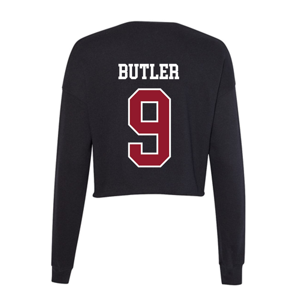 Lafayette College - NCAA Softball : Ava Butler - Women's Cropped Crew Fleece-1
