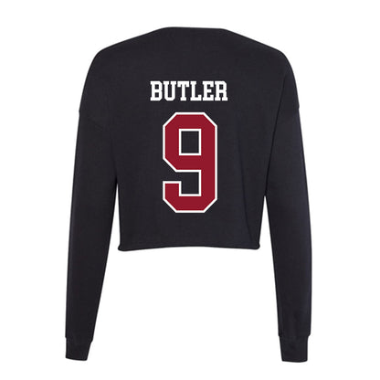 Lafayette College - NCAA Softball : Ava Butler - Women's Cropped Crew Fleece-1