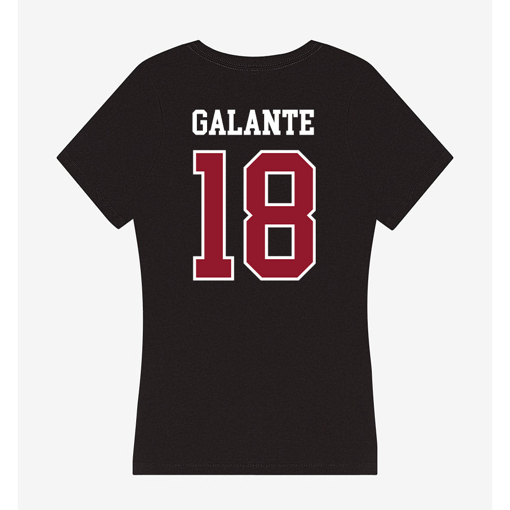 Lafayette College - NCAA Women's Soccer : Mary Claire Galante - Women's V-Neck T-Shirt-1