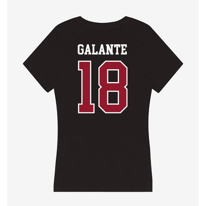 Lafayette College - NCAA Women's Soccer : Mary Claire Galante - Women's V-Neck T-Shirt-1