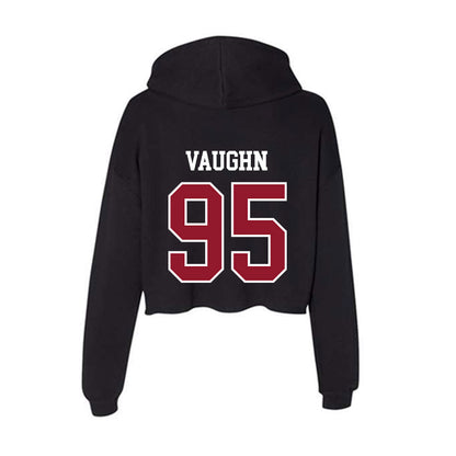 Lafayette College - NCAA Football : Michael Vaughn - Women's Crop Fleece Hoodie-1