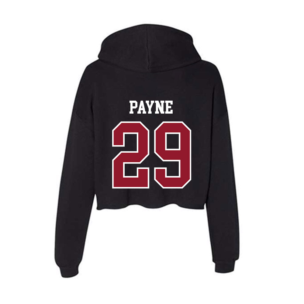 Lafayette College - NCAA Baseball : Alex Payne - Women's Crop Fleece Hoodie-1