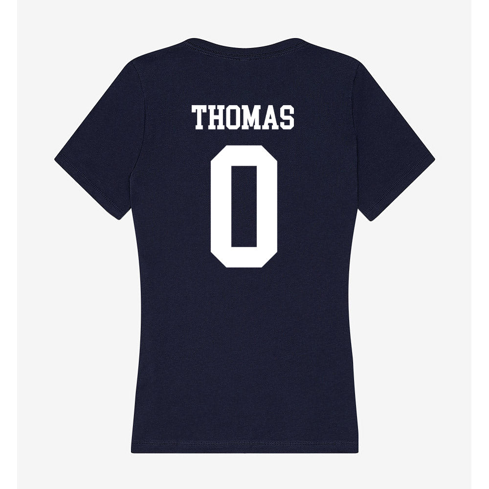 Jackson State - NCAA Cheerleading : Jimisha Thomas - Women's V-Neck T-Shirt-1