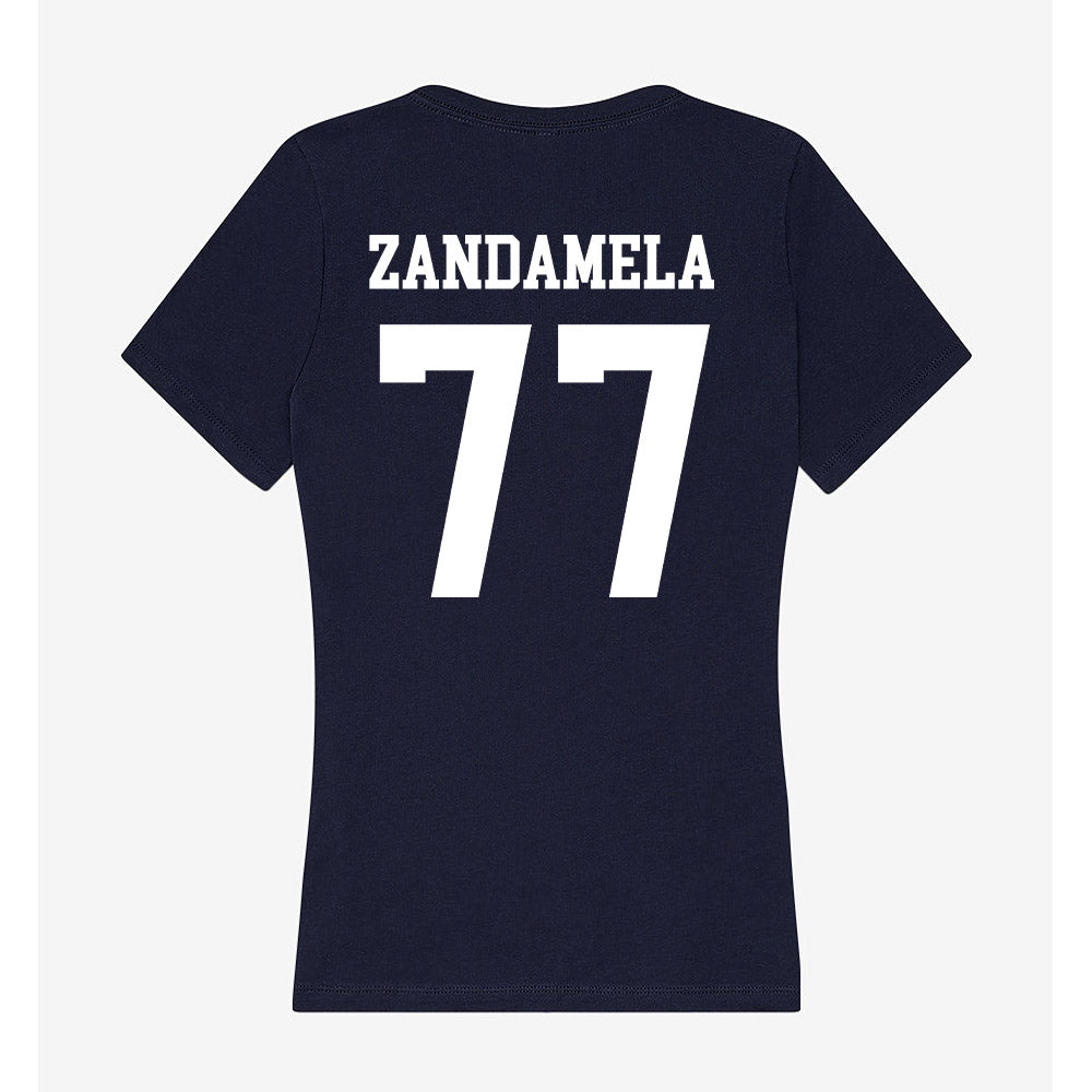 Jackson State - NCAA Football : Bruno Zandamela - Women's V-Neck T-Shirt-1