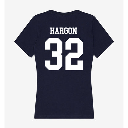 Jackson State - NCAA Football : Jcori Hargon - Women's V-Neck T-Shirt-1