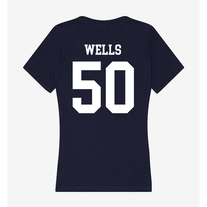 Jackson State - NCAA Football : Tymon Wells - Women's V-Neck T-Shirt-1