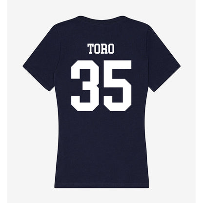 Jackson State - NCAA Baseball : Manuel Toro - Women's V-Neck T-Shirt-1