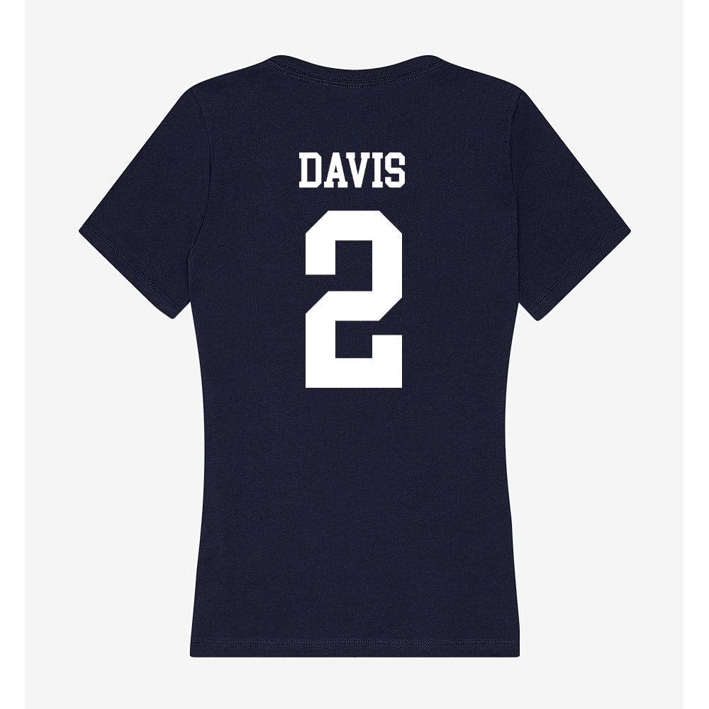 Jackson State - NCAA Baseball : Coron Davis - Women's V-Neck T-Shirt-1