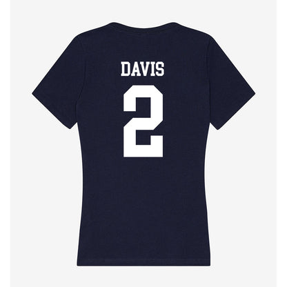 Jackson State - NCAA Baseball : Coron Davis - Women's V-Neck T-Shirt-1