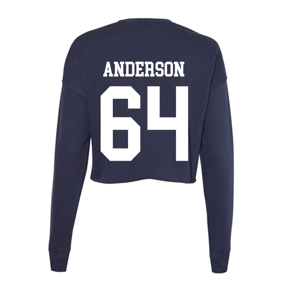 Jackson State - NCAA Football : Ryan Anderson - Women's Cropped Crew Fleece-1
