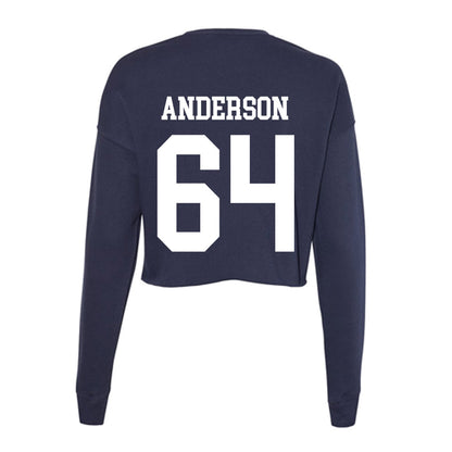 Jackson State - NCAA Football : Ryan Anderson - Women's Cropped Crew Fleece-1