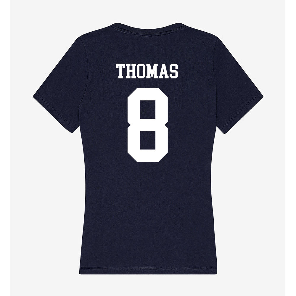 Jackson State - NCAA Men's Basketball : Dionjahe Thomas - Women's V-Neck T-Shirt-1
