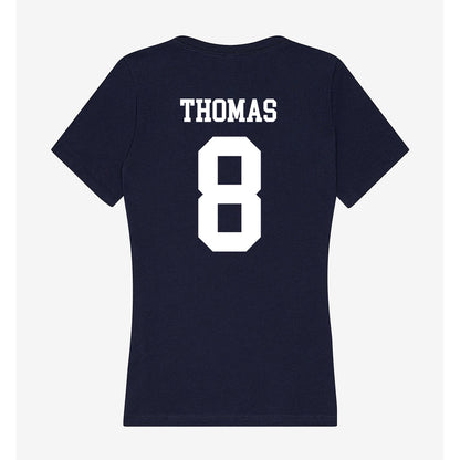 Jackson State - NCAA Men's Basketball : Dionjahe Thomas - Women's V-Neck T-Shirt-1